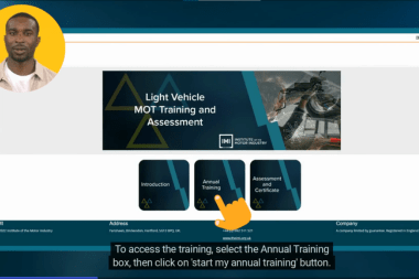 IMI MOT Training e-learning platform