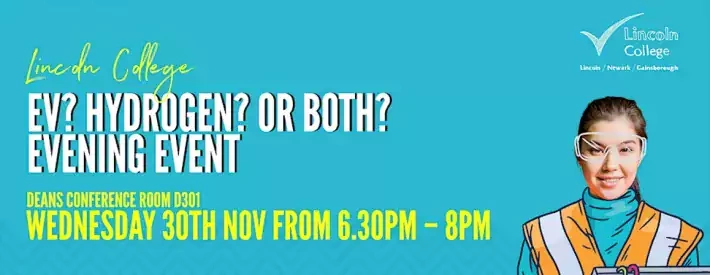 EV? Hydrogen? Or both? - Register for this event with Lincoln College